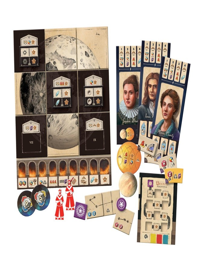 Capstone Games Galileo Galilei: Luna Strategy Board Game Expansion - Discover The Moon & Grand Inquisitors, 1-4 Players - Image 2